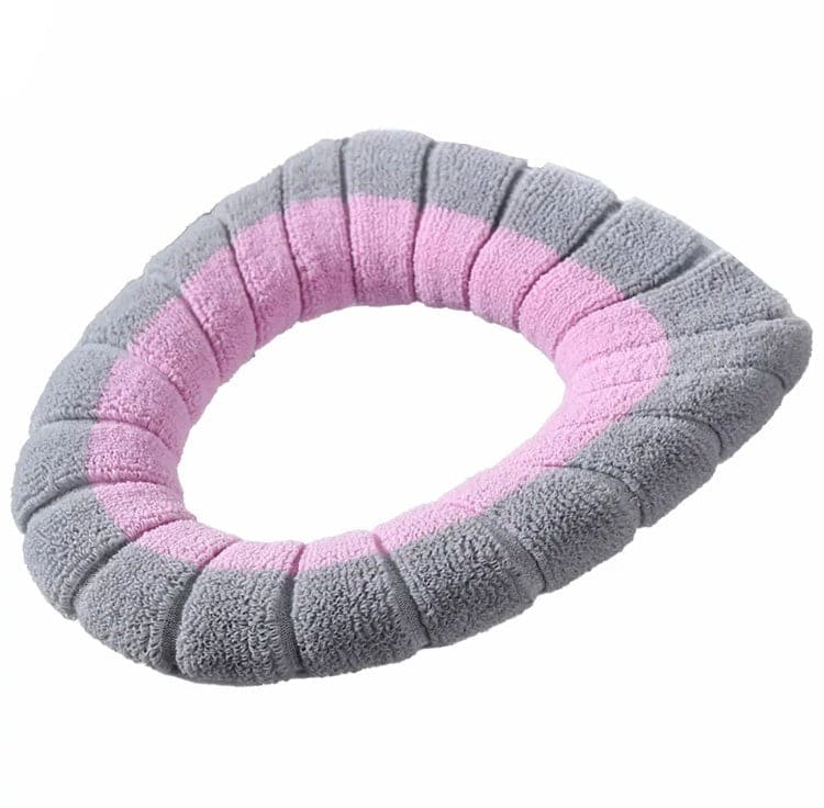Warm Toilet Seat Cover Mat, Toilet Seat Lid Cover, Bathroom Toilet Pad Cushion With Handle, Stretchable Toilet Seat Cushioned Cloth, Thicker Soft Washable Toilet Warmer Warm Toilet Seat Cover Mat, Toilet Seat Lid Cover, Bathroom Toilet Pad Cushion With Handle, Stretchable Toilet Seat Cushioned Cloth, Thicker Soft Washable Toilet Warmer